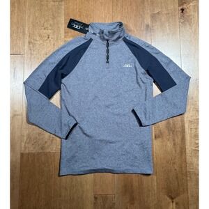 Horsewear Ireland AA Platinum Como Exercise Top Women's M Blue Mel 1/4 Zip (NWT)